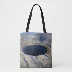 Tote Bag Cratère aérienne Pingualuit, Québec, Canada.