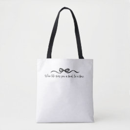 Tote Bag Cravate a Bow Personnalisé Fourre-tout