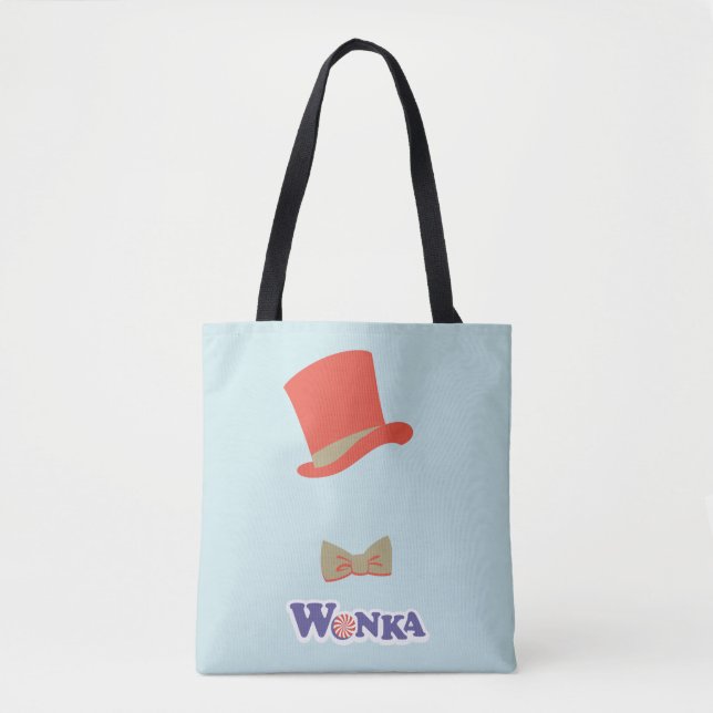 Tote Bag Cravate Wonka Top Hat & Bow (Devant)