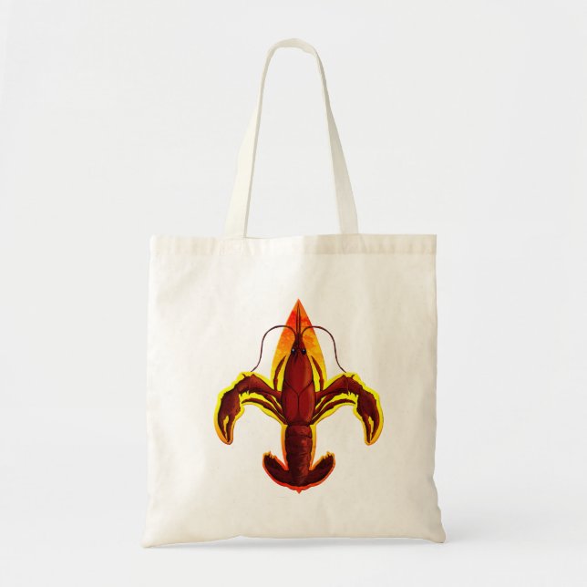 Tote Bag Crawfish Flier De Lis Handbag (Devant)