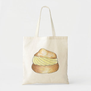 Tote Bag Cream Puff Puffs Creampuff Dessert Bois de cuisine