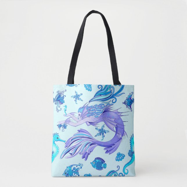 Tote Bag Créature de la fée mauve de sirène (Devant)