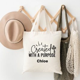 Tote Bag Créé Avec Un But Motivationnel Chrétien