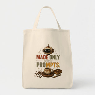 Tote Bag Créé Uniquement Avec Des Invites Drôle De Robot De