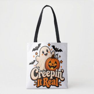 Tote Bag « Creepin' It Real » Joli Halloween