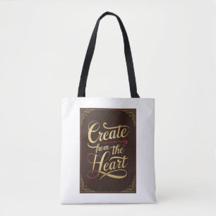 Tote Bag Créer à partir du cœur option 2