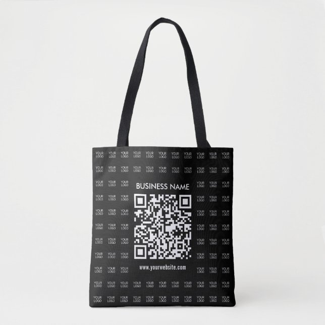 Tote Bag Créer instantanément du code QR scannable et du Mo (Devant)