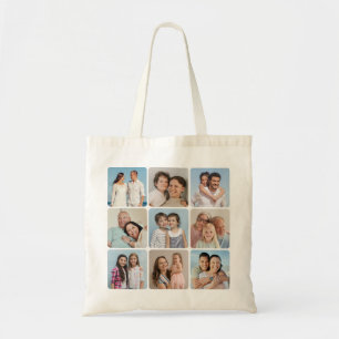 Tote Bag Créez vos propres angles ronds 9 Collage photo