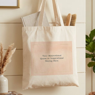 Tote Bag Créez Votre Propre Citation Inspirante Motivante