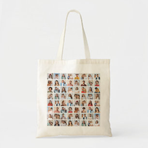 Tote Bag Créez votre propre collage de 64 photos