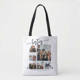 Tote Bag Créez votre propre collage photo de meilleurs amis
