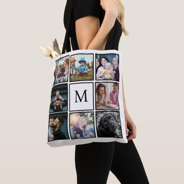 Tote Bag Créez votre propre collection de 8 photos Monochro (De près)