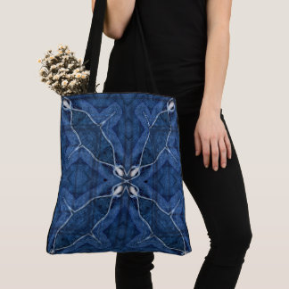 Tote Bag Créez Votre Propre Impression de Denim Bleu Foncé 