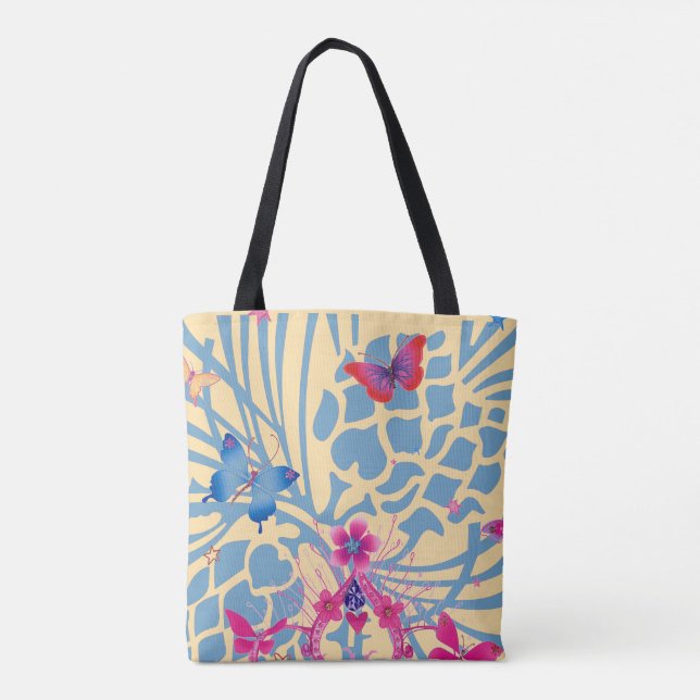 Tote Bag Créez Votre Propre Impression Tout-En-Dessus Éléga (Dos)
