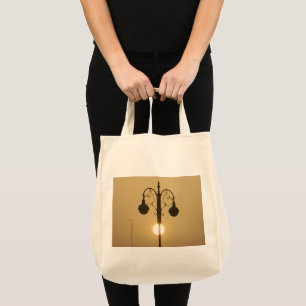 Tote Bag Créez votre propre lumière de rue Victorian Sunset