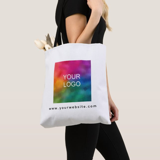 Tote Bag Créez votre propre Modèle d'adresse Web Logo (De près)