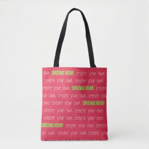 Tote Bag Créez votre propre Noël Petit Stocker Noël