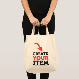 Tote Bag CRÉEZ-VOTRE-PROPRE Téléchargement personnalisé de 