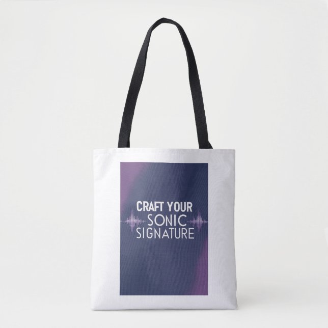 Tote Bag Créez votre signature sonore option 2 (Devant)