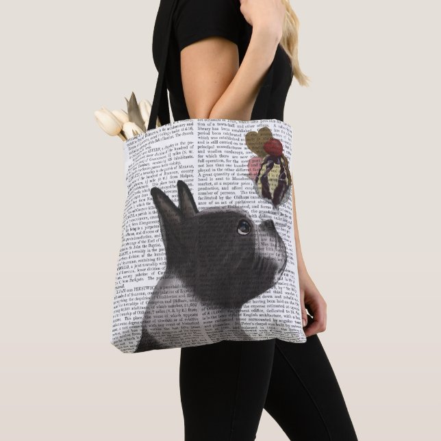 Tote Bag Crème de glace de Boston Terrier (De près)