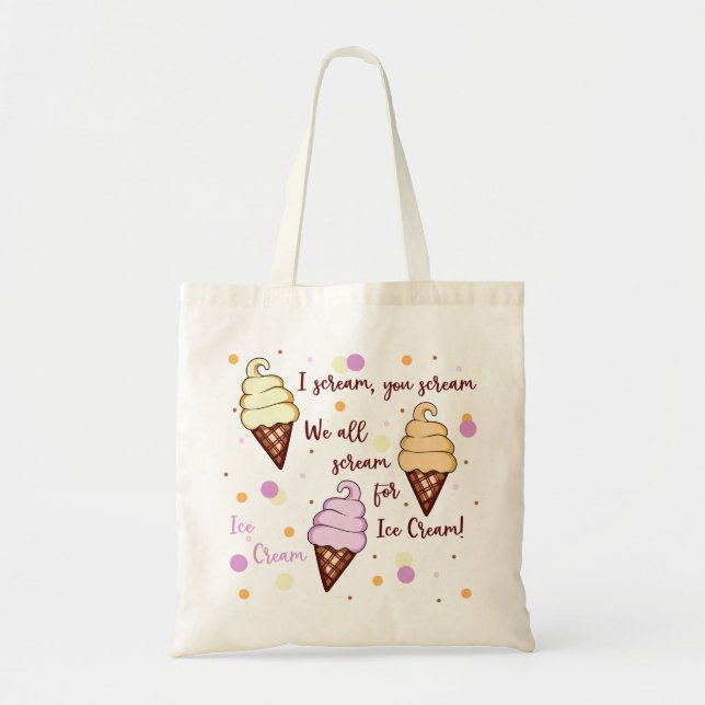 Tote Bag Crème glacée (Devant)