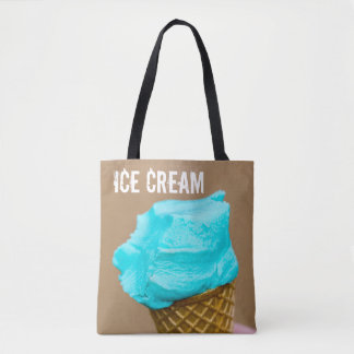 Tote Bag Crème glacée avec macro gaufre