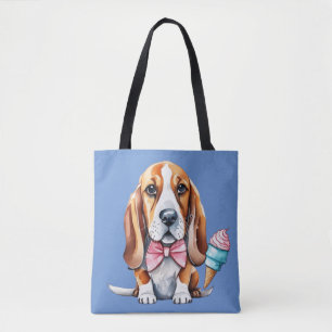 Tote Bag Crème glacée pour chien mignon