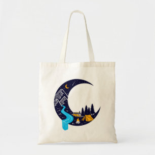 Tote Bag Crescent Moon Adventure Camping