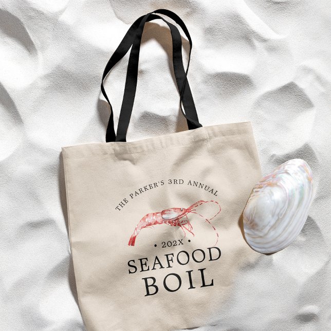 Tote Bag Crevettes/fruits de mer Faire bouillir| Thème de f (Créateur téléchargé)