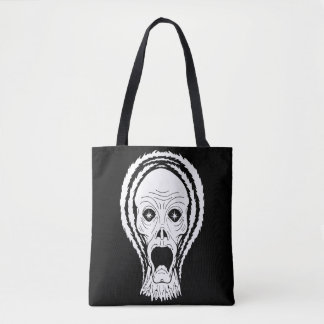Tote Bag Cri d'âme glaçant, étrange art d'horreur