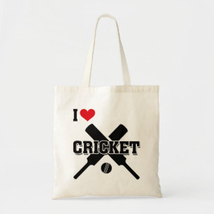 Tote Bag Cricket, J'Aime Le Cricket
