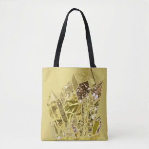 Tote Bag Cristaux de Parties scintillant Gold Faux