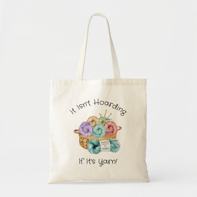 Tote Bag Crochet drôle Customisé (Devant)