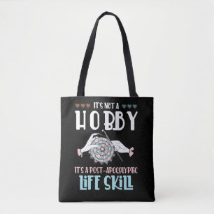 Tote Bag Crochet Hobby Artisanat Yarn Lover