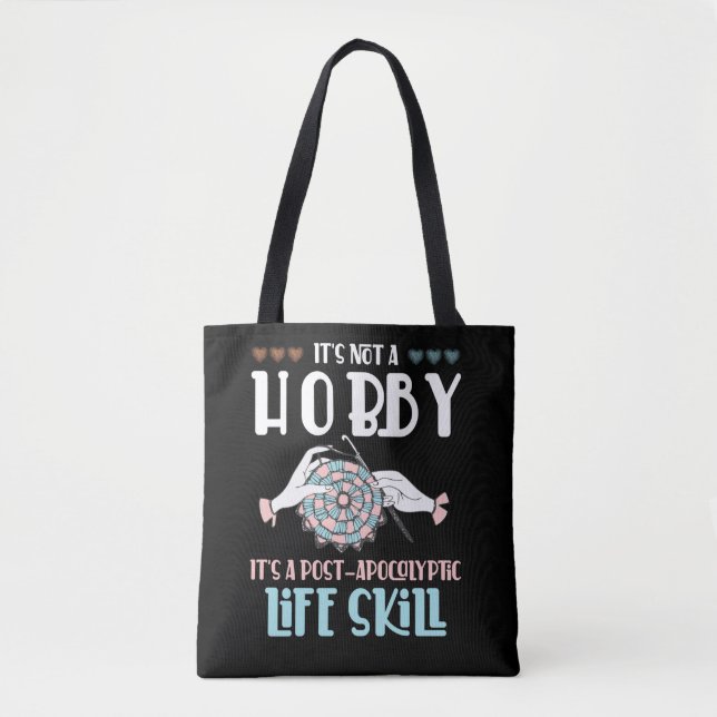 Tote Bag Crochet Hobby Artisanat Yarn Lover (Devant)