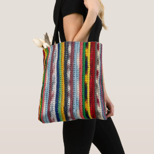 Tote Bag Crochet Motif tout-sur-impression Fourre-tout, Sho