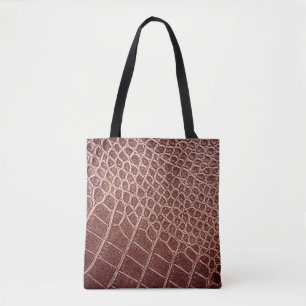 Tote Bag Crocodile cuir motif arrière-plan, allié