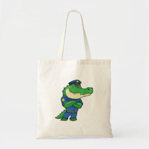 Tote Bag Crocodile en tant qu'officier de police en uniform