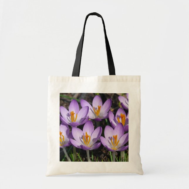 Tote Bag Crocus violets ensoleillés (Devant)