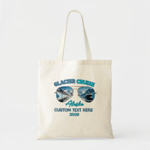 Tote Bag Croisière aux glaciers d'Alaska, icebergs et monta
