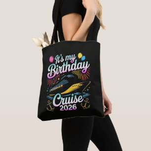 Tote Bag Croisière d'anniversaire 2026 Croisière d'annivers