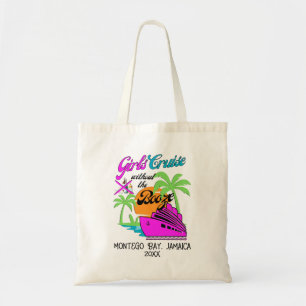 Tote Bag CROISIÈRE DE FILLES SANS ALCOOL Vacances entre mei