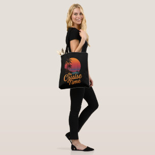 Tote Bag Croisière de vacances au coucher du soleil sous le