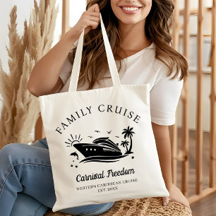 Tote Bag Croisière familiale personnalisée 2025 Voyage pour