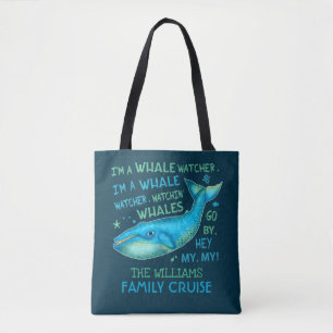 Tote Bag Croisière pour les baleines en famille