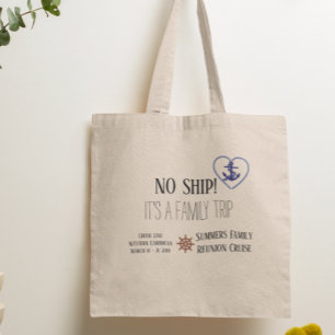 Tote Bag Croisière sans bateau, voyage en famille personnal