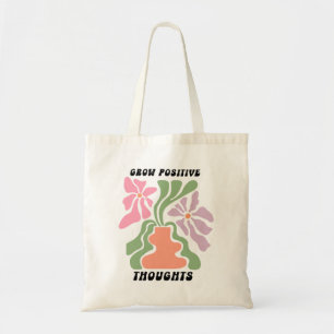 Tote Bag Croissance des pensées positives, fleur