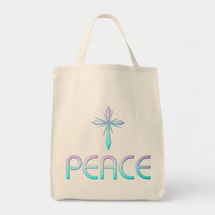 Tote Bag Croix de la paix chrétienne