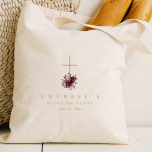 Tote Bag Croix florale Chrétienne Mère et Blessure Bébé