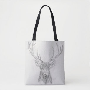Tote Bag Croquis contemporain d'élans